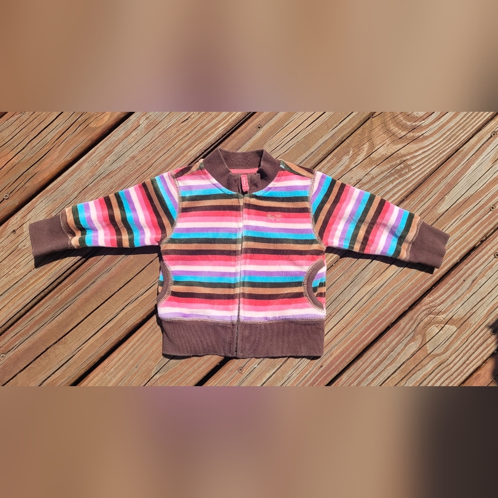 Babygap 12-18 Monthd Girks Striped Multicolor Kids Jacket Treehouse Line